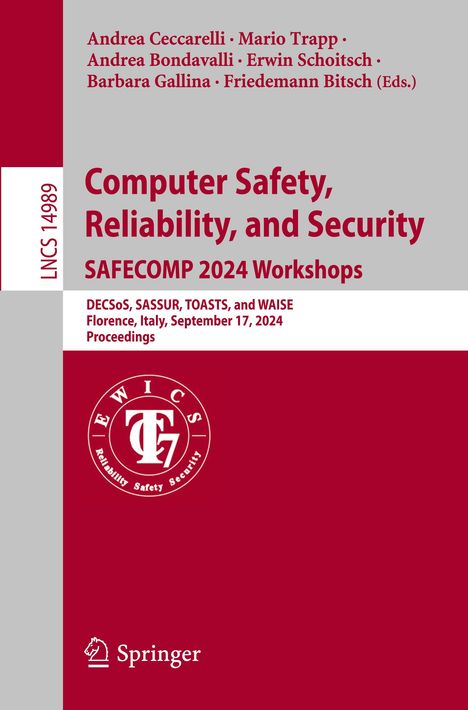 Computer Safety, Reliability, and Security. SAFECOMP 2024 Workshops, Buch