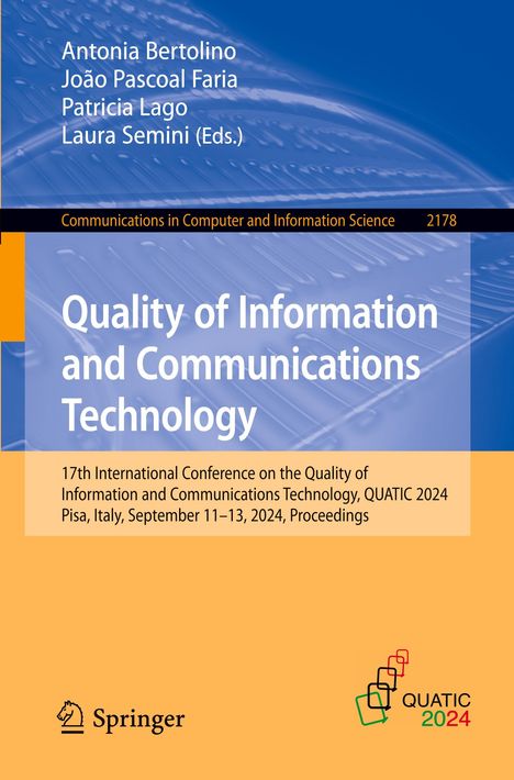 Quality of Information and Communications Technology, Buch