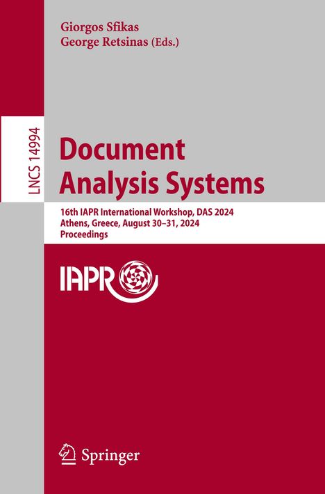 Document Analysis Systems, Buch