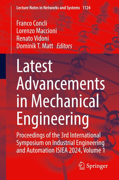 Latest Advancements in Mechanical Engineering, Buch