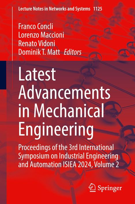 Latest Advancements in Mechanical Engineering, Buch