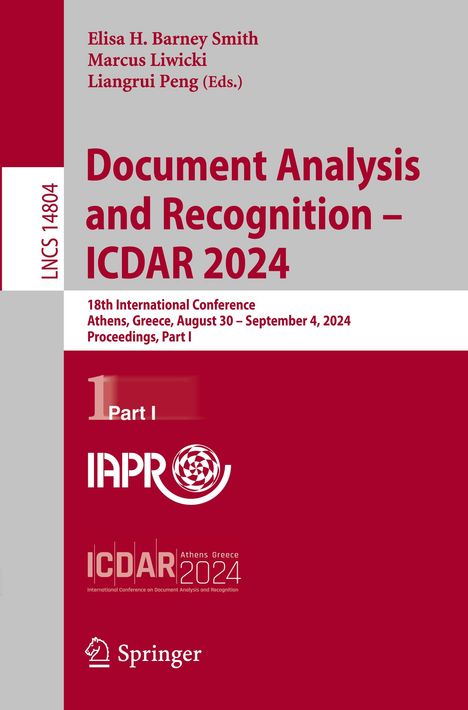 Document Analysis and Recognition - ICDAR 2024, Buch