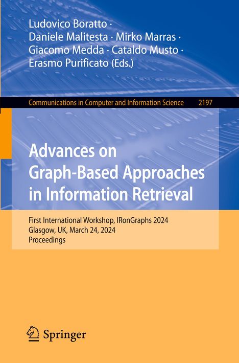 Advances on Graph-Based Approaches in Information Retrieval, Buch