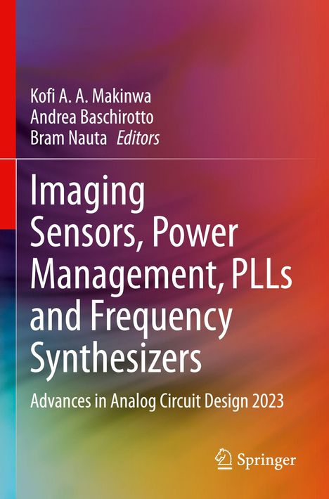 Titel: Imaging Sensors, Power Management, PLLs and Frequency Synthesizers. Buntes, abstraktes Farbdesign mit Springer-Logo.
