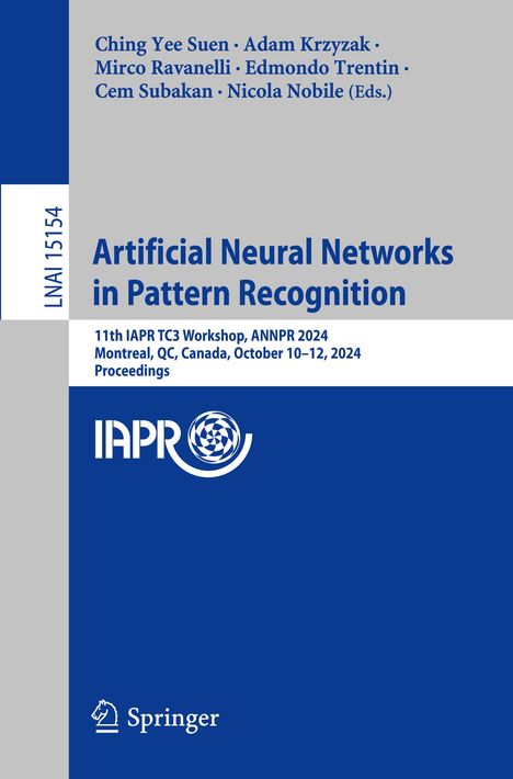 Artificial Neural Networks in Pattern Recognition, Buch