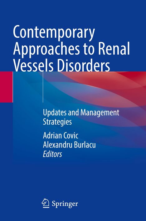 "Contemporary Approaches to Renal Vessels Disorders", blaue Abdeckung, wellenförmiges Muster, Springer-Logo unten.