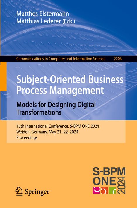 Subject-Oriented Business Process Management. Models for Designing Digital Transformations, Buch