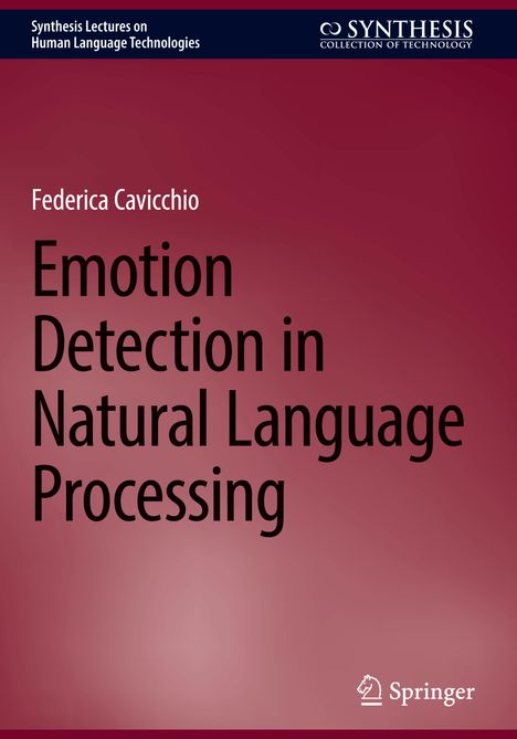 Federica Cavicchio: Emotion Detection in Natural Language Processing, Buch