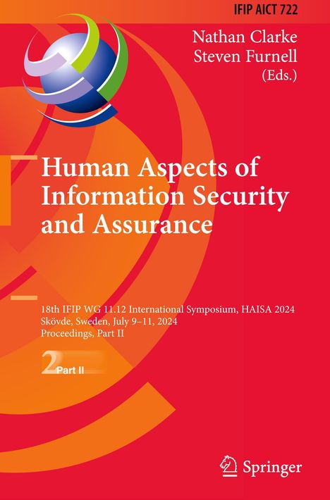 Human Aspects of Information Security and Assurance, Buch