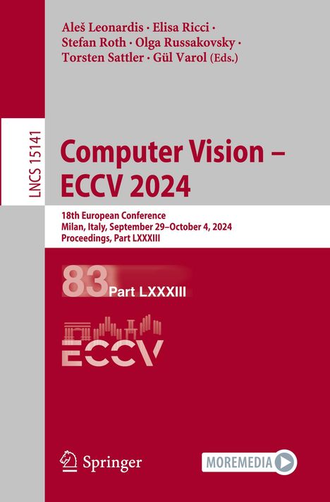 Computer Vision ¿ ECCV 2024, Buch