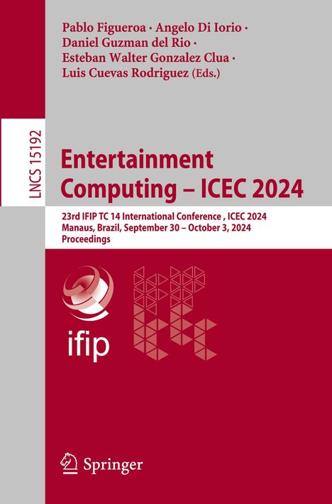 Entertainment Computing ¿ ICEC 2024, Buch