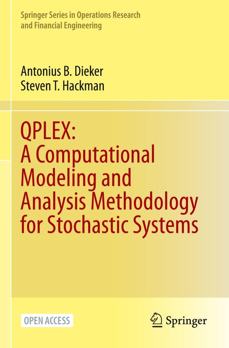 Titel: QPLEX: A Computational Modeling and Analysis Methodology for Stochastic Systems. Gelbes Layout, Springer-Logo.