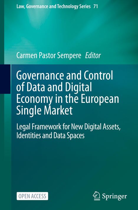 Governance and Control of Data and Digital Economy in the European Single Market, Buch