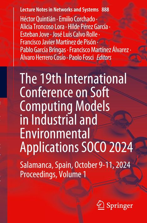 The 19th International Conference on Soft Computing Models in Industrial and Environmental Applications SOCO 2024, Buch