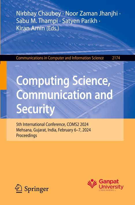 Computing Science, Communication and Security, Buch