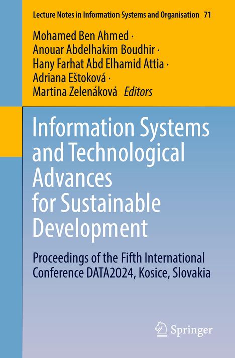 Information Systems and Technological Advances for Sustainable Development, Buch