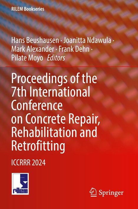 Titel: „Proceedings of the 7th International Conference on Concrete Repair, Rehabilitation and Retrofitting“. Roter Hintergrund.