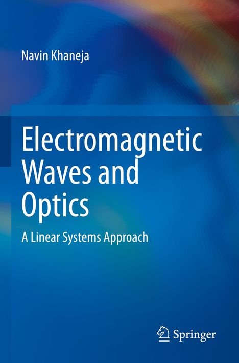 Titel: Electromagnetic Waves and Optics. Visual: Blaues, abstraktes Muster.