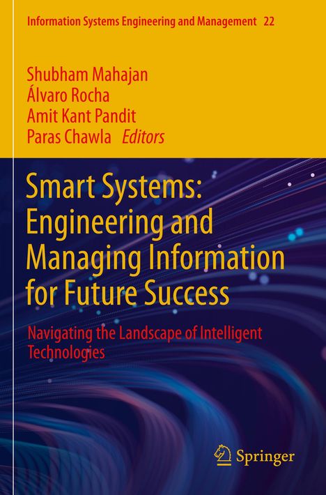 "Smart Systems: Engineering and Managing Information for Future Success" steht auf einem farbenfrohen Hintergrund.