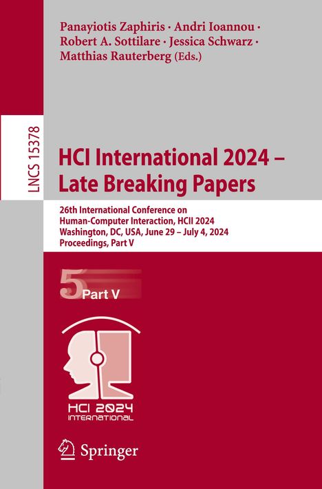 HCI International 2024 - Late Breaking Papers, Buch