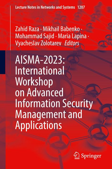 AISMA-2023: International Workshop on Advanced Information Security Management and Applications, Buch