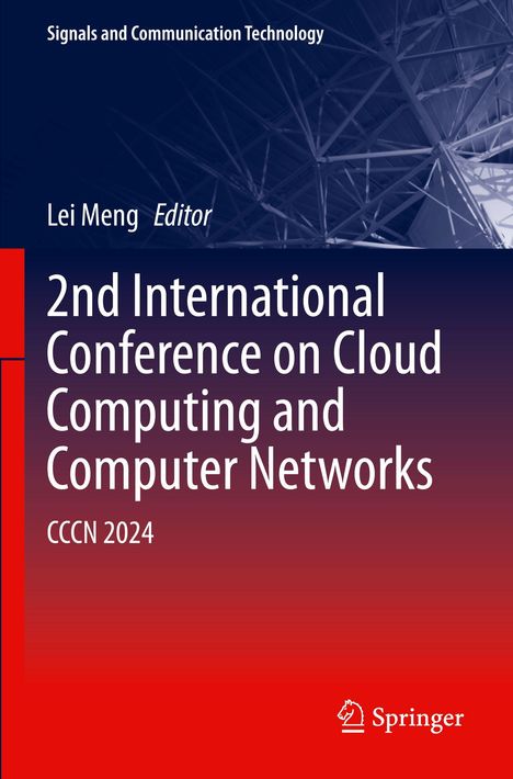 "2nd International Conference on Cloud Computing and Computer Networks. CCCN 2024." Abstrakte Struktur als Hintergrund.