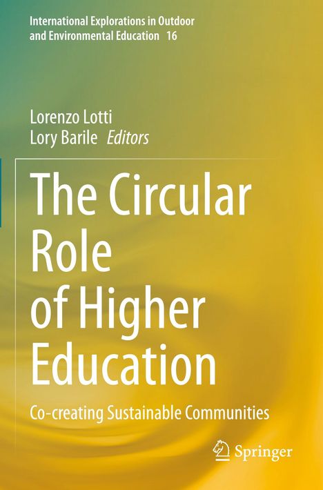 Titel: "The Circular Role of Higher Education." Herausgeber: Lorenzo Lotti, Lory Barile. Hintergrund: Gelb-grün, Springer-Logo.