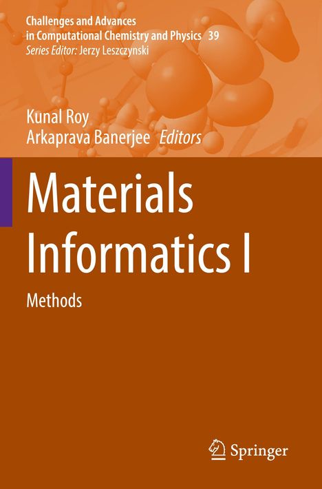 Oben sind Namen und Herausgeber vermerkt, darunter steht "Materials Informatics I: Methods", mit einem Springer-Logo.