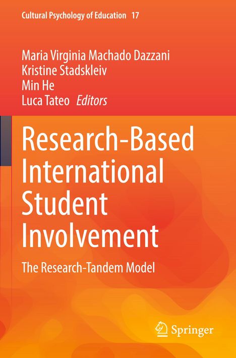 Buchtitel: "Research-Based International Student Involvement". Autoren: Maria Dazzani, Kristine Stadskleiv, Min He, Luca Tateo.