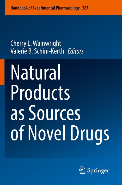 "Natural Products as Sources of Novel Drugs", Autoren: Cherry L. Wainwright, Valerie B. Schini-Kerth, Springer-Logo unten.