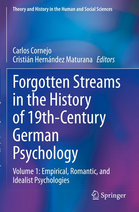 „Forgotten Streams in the History of 19th-Century German Psychology“, Band 1, in blau-lila Farbverlauf. Springer-Logo.