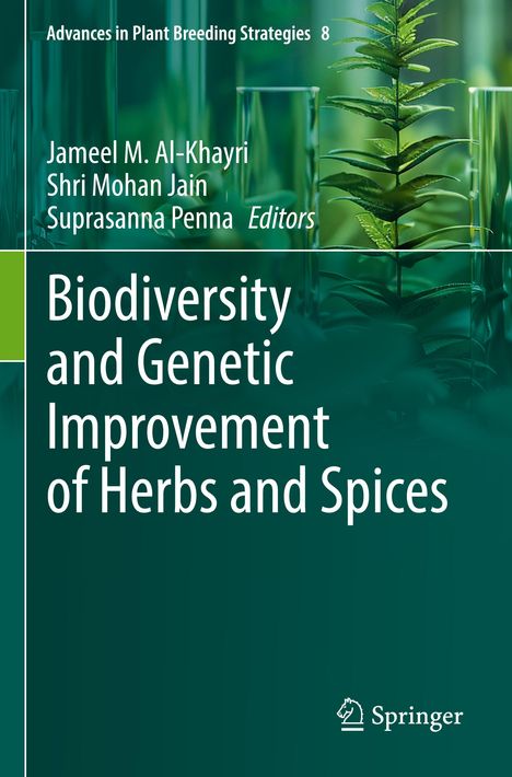 Buchtitel: "Biodiversity and Genetic Improvement of Herbs and Spices". Pflanzen in Reagenzgläsern.