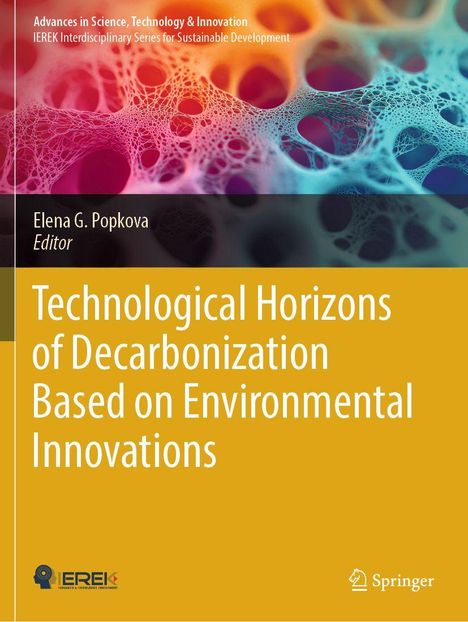 Technological Horizons of Decarbonization Based on Environmental Innovations. Bunte, netzartige Struktur im Hintergrund.
