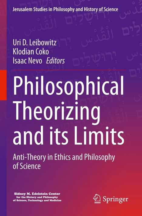 "Philosophical Theorizing and its Limits" von Uri D. Leibowitz, Klodian Coko, Isaac Nevo. Springer-Logo unten rechts.