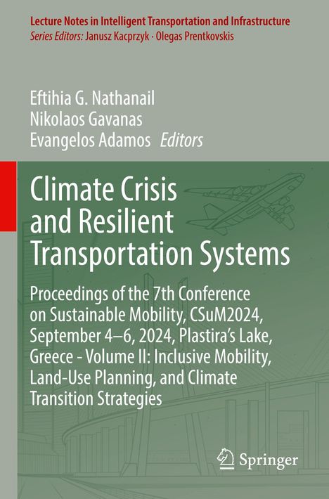 "Climate Crisis and Resilient Transportation Systems" und ein Flugzeug im Hintergrund, Springer-Logo unten rechts.