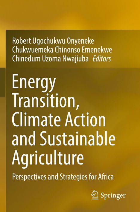 Titel: "Energy Transition, Climate Action and Sustainable Agriculture". Gelber Hintergrund mit Springer-Logo.