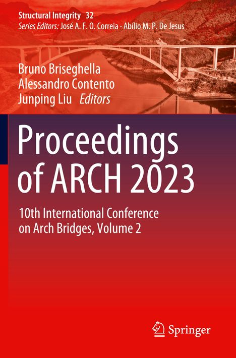 "Proceedings of ARCH 2023" steht in großen Buchstaben. Hintergrund: eine Brücke vor einer bergigen Landschaft. Springer-Logo unten.