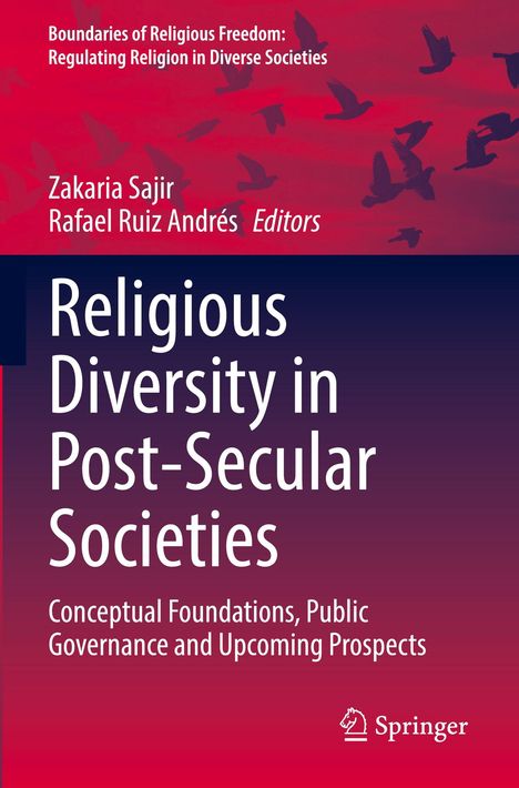 „Boundaries of Religious Freedom“, Titel: „Religious Diversity in Post-Secular Societies“. Vögel und Springer-Logo.