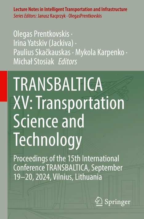Cover eines Buches über die TRANSBALTICA XV Konferenz, grüne Farbgebung, technisches Thema, Springer-Logo.