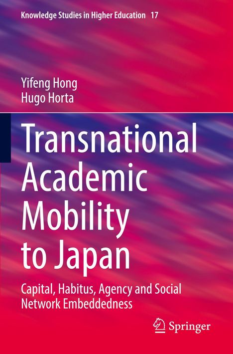 "Transnational Academic Mobility to Japan" vor rotem, blau-lila Hintergrund, Springer-Logo unten rechts.