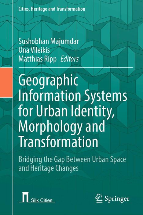 Titel: Geographic Information Systems for Urban Identity, Morphology and Transformation. Hintergrund mit geometrischem Muster.