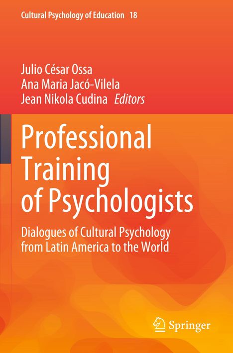 Titel: Professional Training of Psychologists. Orange Hintergrund, Springer-Logo unten rechts.