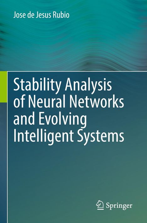 „Stability Analysis of Neural Networks and Evolving Intelligent Systems“. Farbverlauf in Blau- und Grüntönen, Springer-Logo.