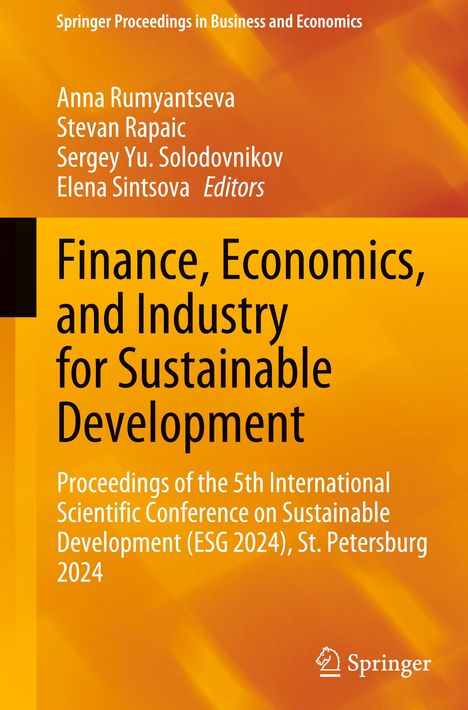 Finance, Economics, and Industry for Sustainable Development, Buch