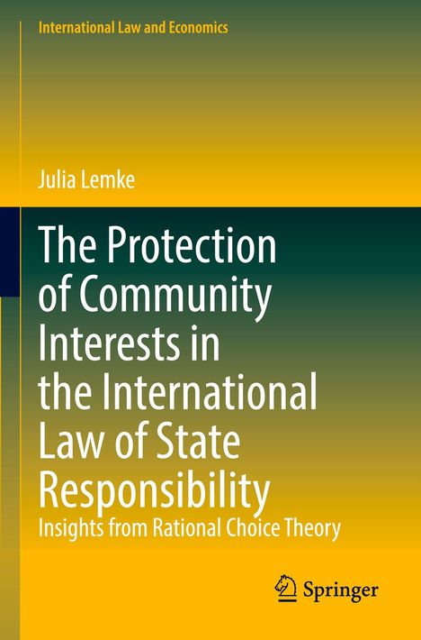 „The Protection of Community Interests...“ Julia Lemke, Springer-Logo unten rechts; gelb-grüner Hintergrund.