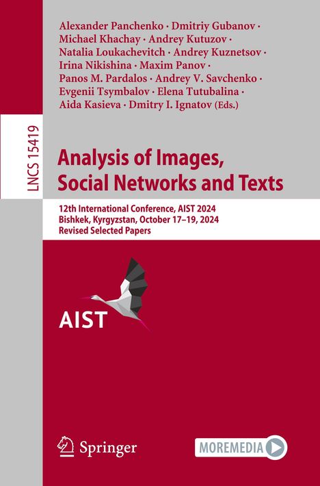 Analysis of Images, Social Networks and Texts, Buch