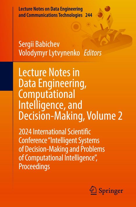 Lecture Notes in Data Engineering, Computational Intelligence, and Decision-Making, Volume 2, Buch