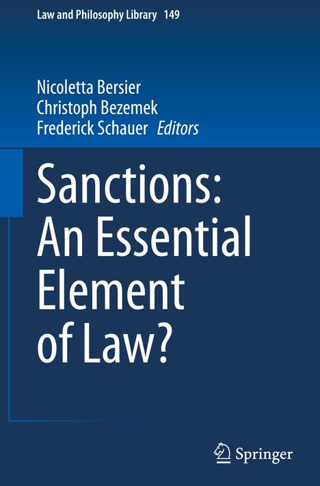 Sanctions: An Essential Element of Law?, Buch