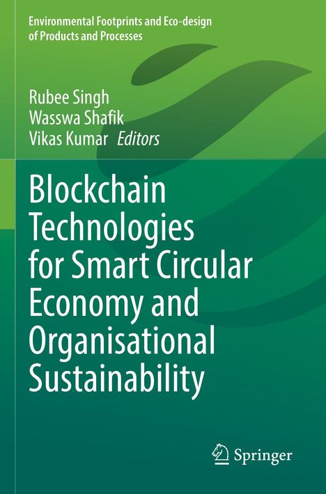 Text oben: "Environmental Footprints and Eco-design of Products and Processes." Mittig: Titel und Herausgeber. Unten: Logo von Springer. Dominante grüne Farben.