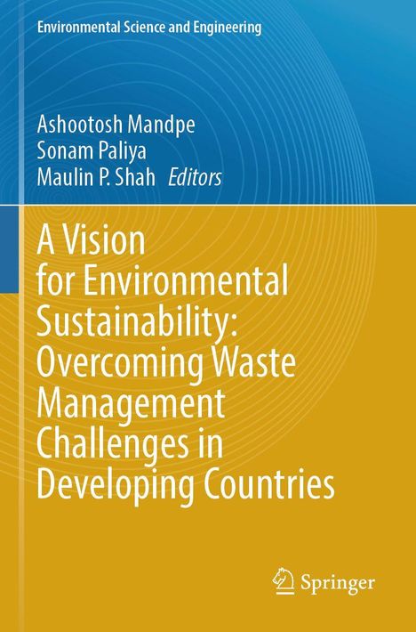 Titel: "A Vision for Environmental Sustainability: Overcoming Waste Management Challenges in Developing Countries." Oben ist ein Logo.